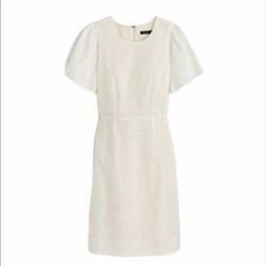 J. Crew Flutter Sleeve Eyelet Dress